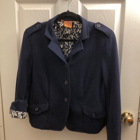 Tory Burch Jackets & Blazers - Tory Burch - Small - Blue Polyester Jacket